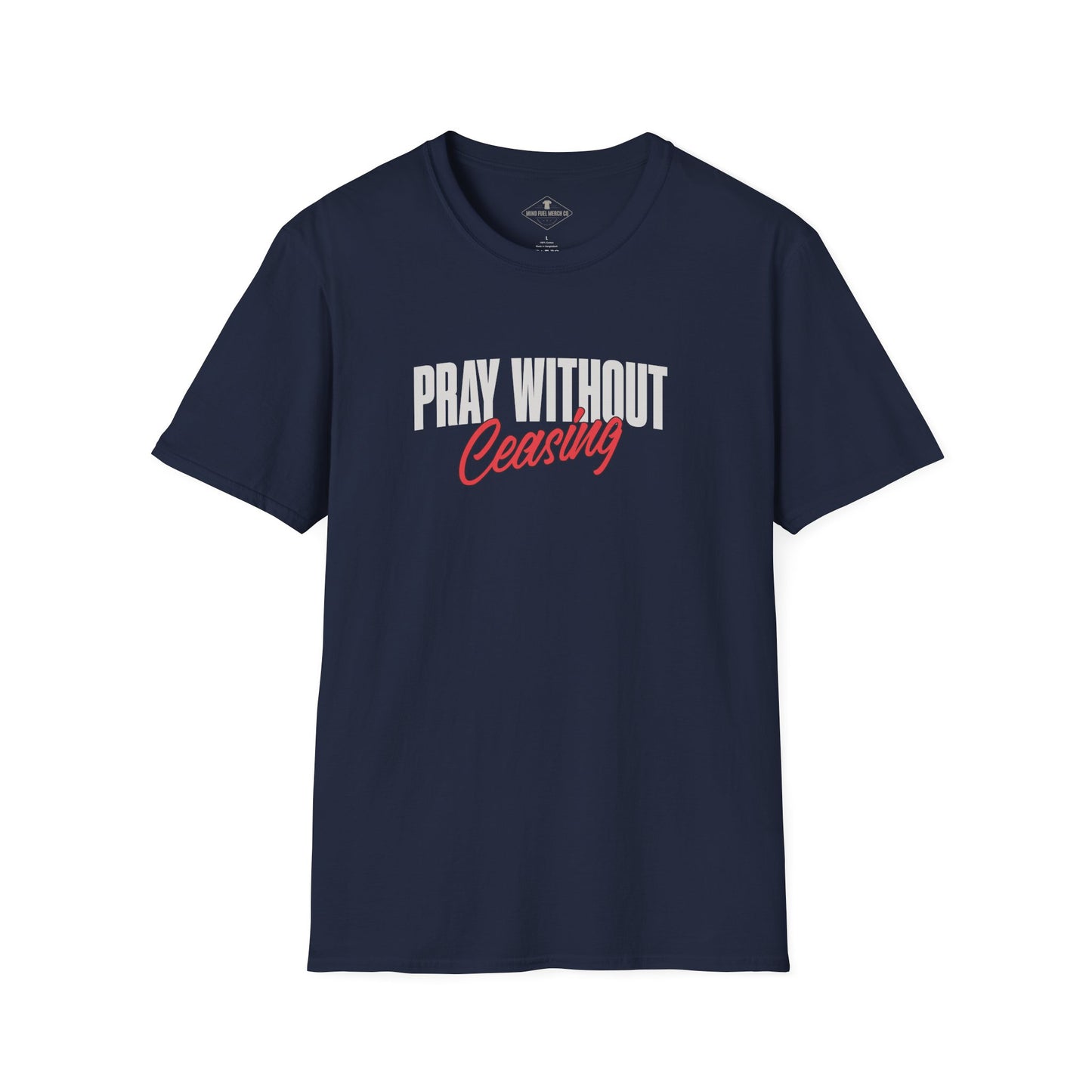 Pray Without Ceasing Navy Blue T-Shirt