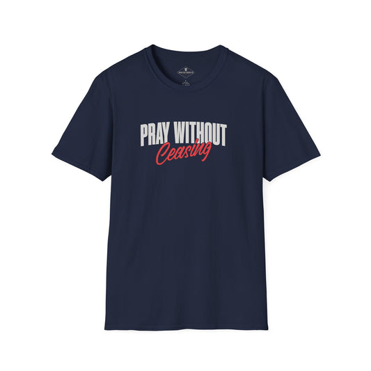 Pray Without Ceasing Navy Blue T-Shirt