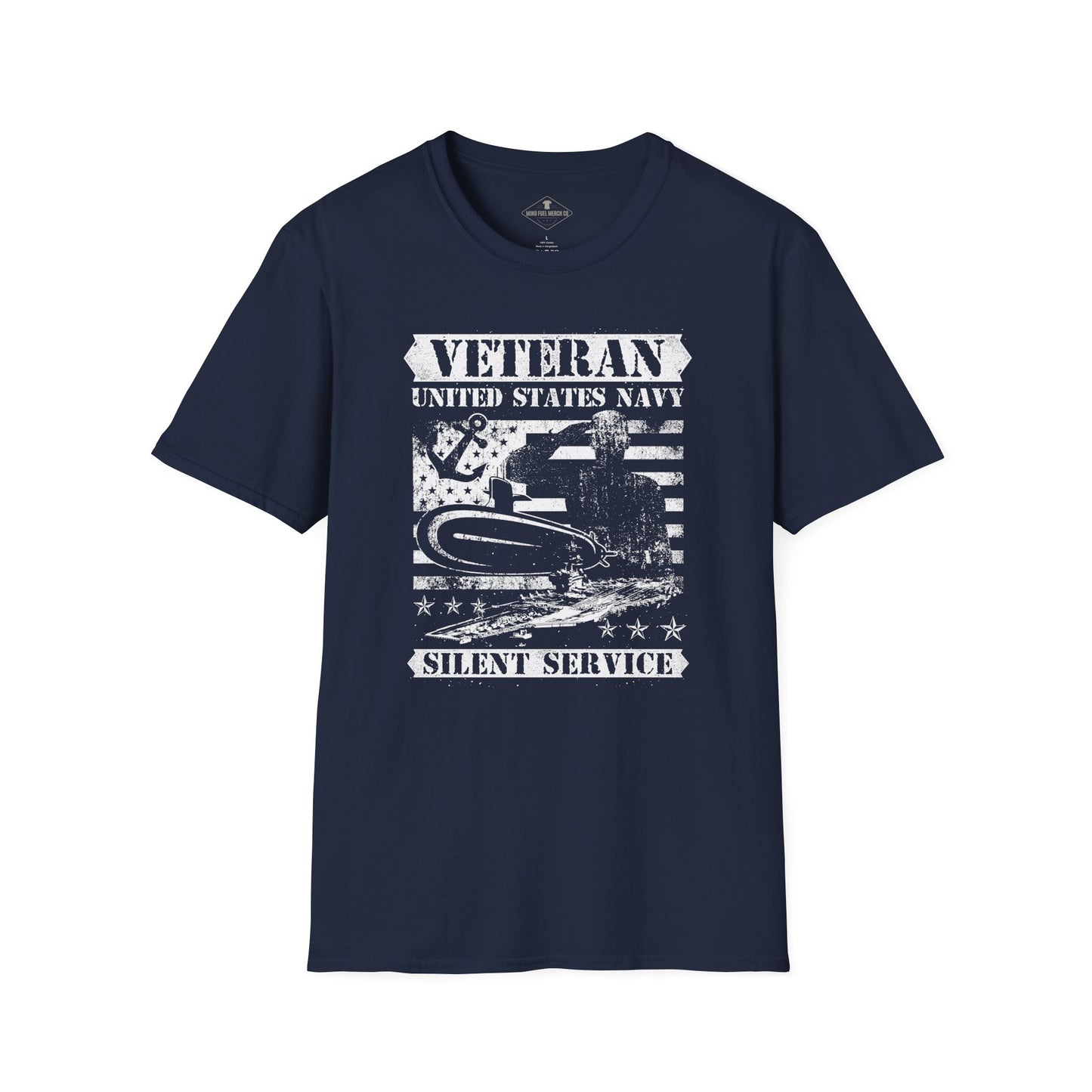 US Navy Veteran Silent Service Blue T-Shirt