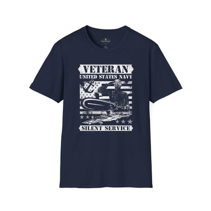 US Navy Veteran Silent Service Blue T-Shirt