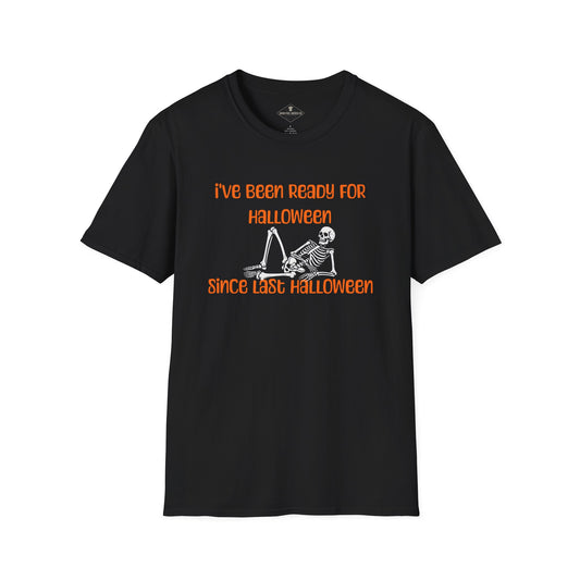 Ready For Halloween Skeleton Black T-Shirt