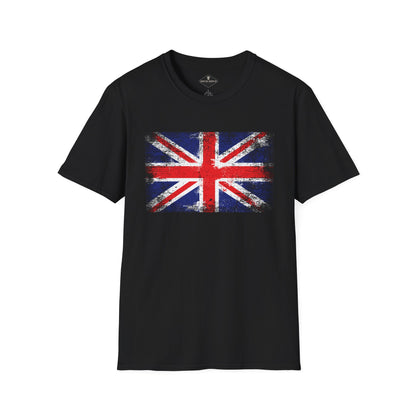 Union Jack UK Flag Black T-Shirt