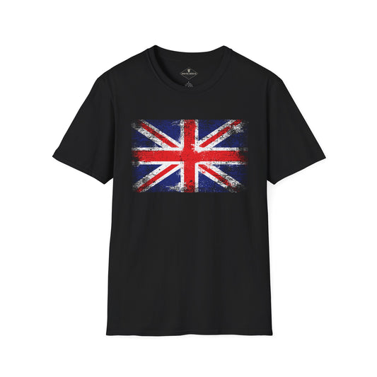Union Jack UK Flag Black T-Shirt