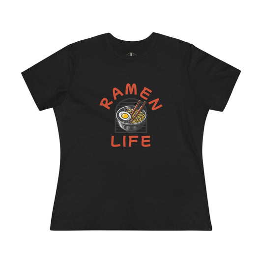 Ramen Life Black Womens T-Shirt