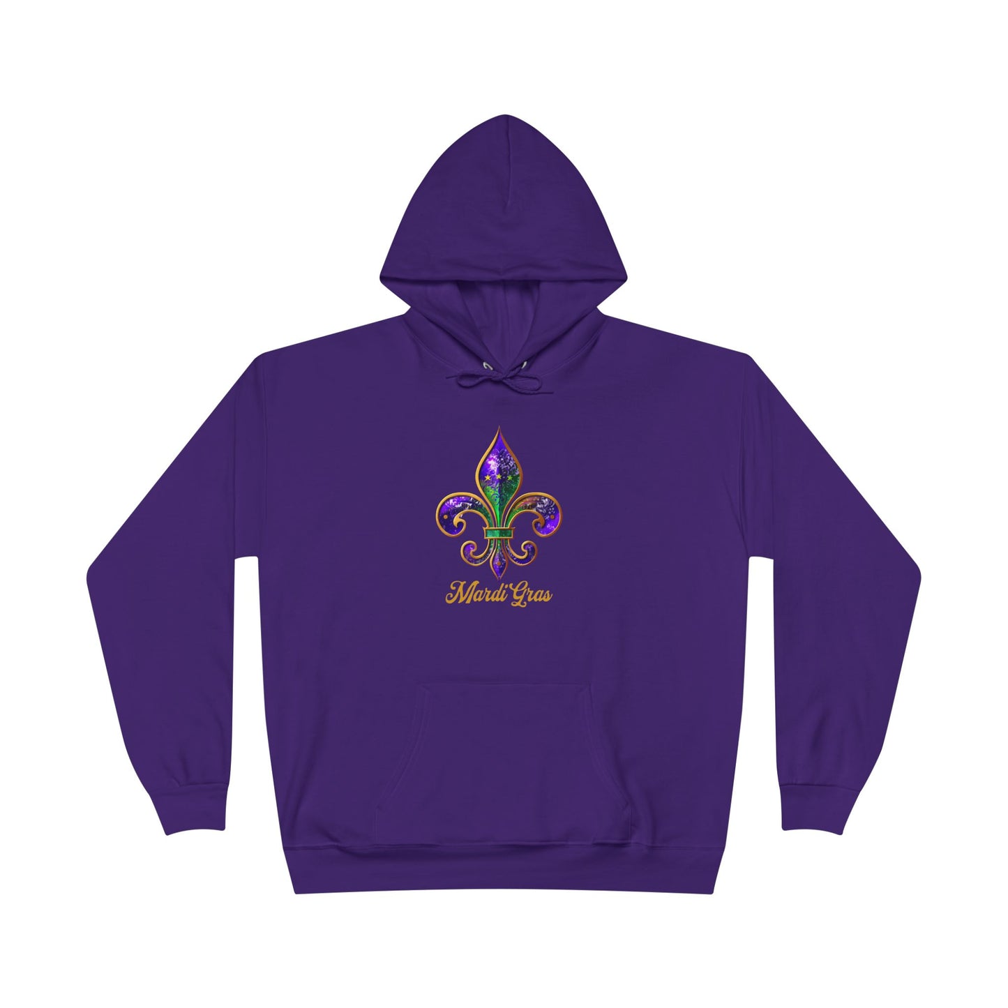 Mardi Gras Fleur De Lis Purple Hoodie