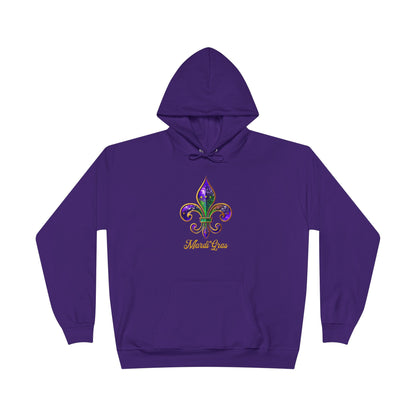 Mardi Gras Fleur De Lis Purple Hoodie