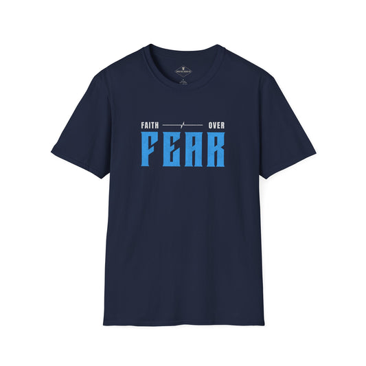 Faith Over Fear Navy Blue T-Shirt