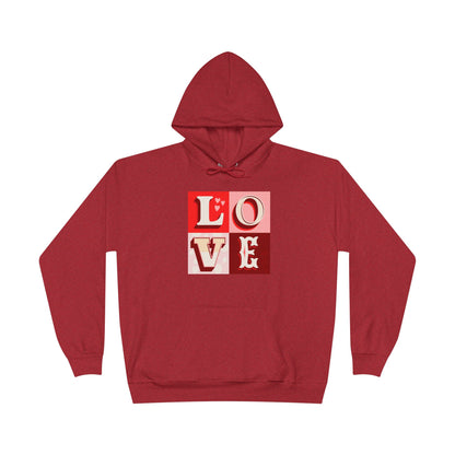 Love Blocks Red Hoodie