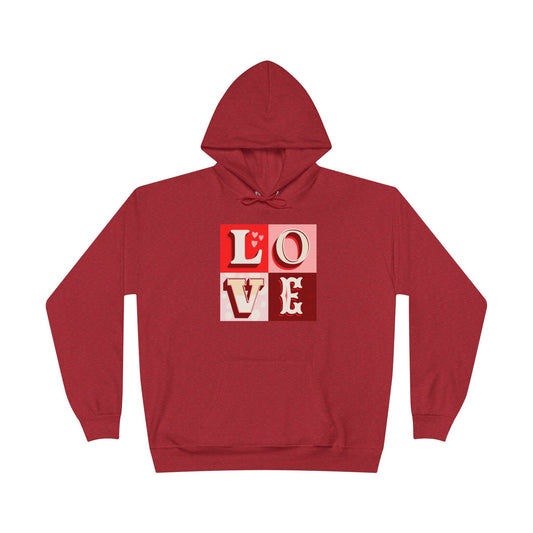 Love Blocks Red Hoodie