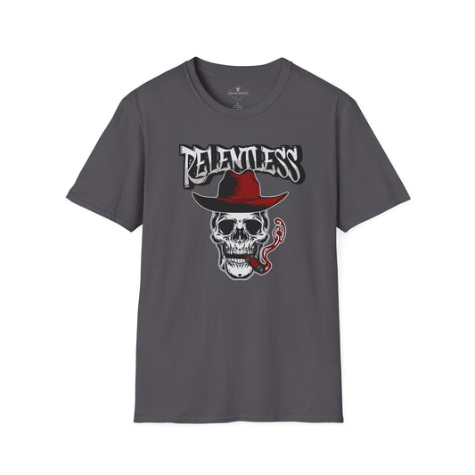 Relentless Skull Charcoal T-Shirt