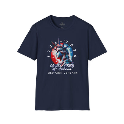 America 250th Anniversary Liberty Navy Blue T-Shirt