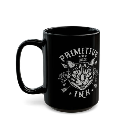 Primitive Ink Tattoo Society Black Mug