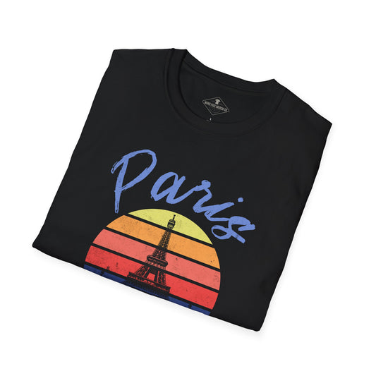 Paris France Black T-Shirt
