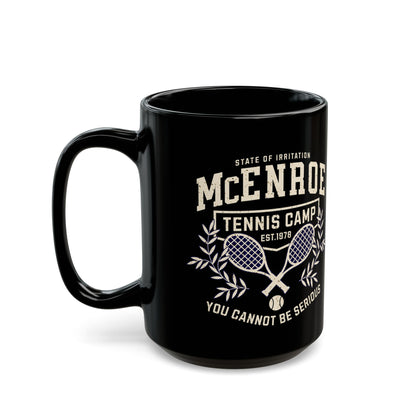 McEnroe Tennis Camp Black Mug