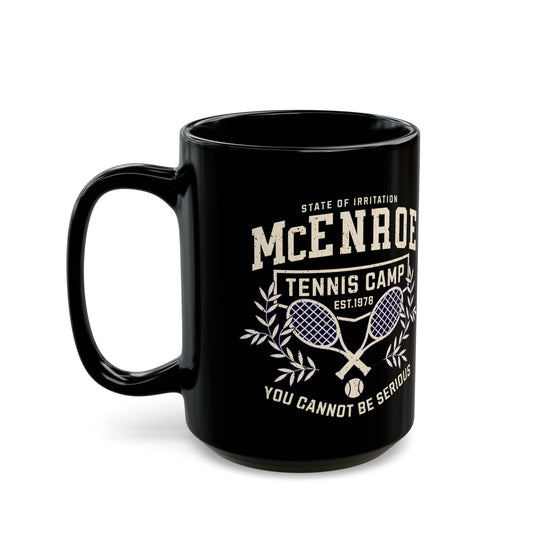 McEnroe Tennis Camp Black Mug
