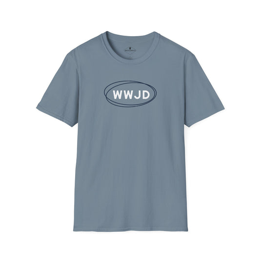 WWJD Slate Blue T-Shirt