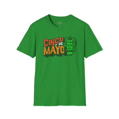 Cinco De Mayo Cactus Kelly Green T-Shirt