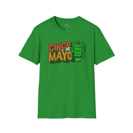 Cinco De Mayo Cactus Kelly Green T-Shirt