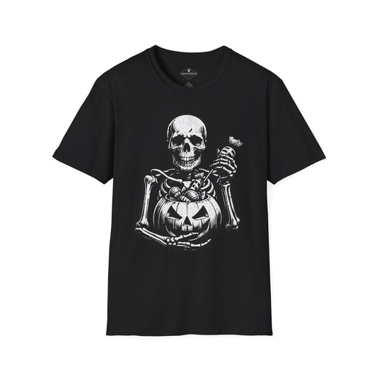 Halloween Skeleton Black T-Shirt