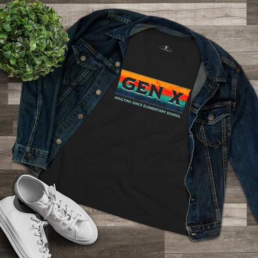 Gen X Black Womens T-Shirt