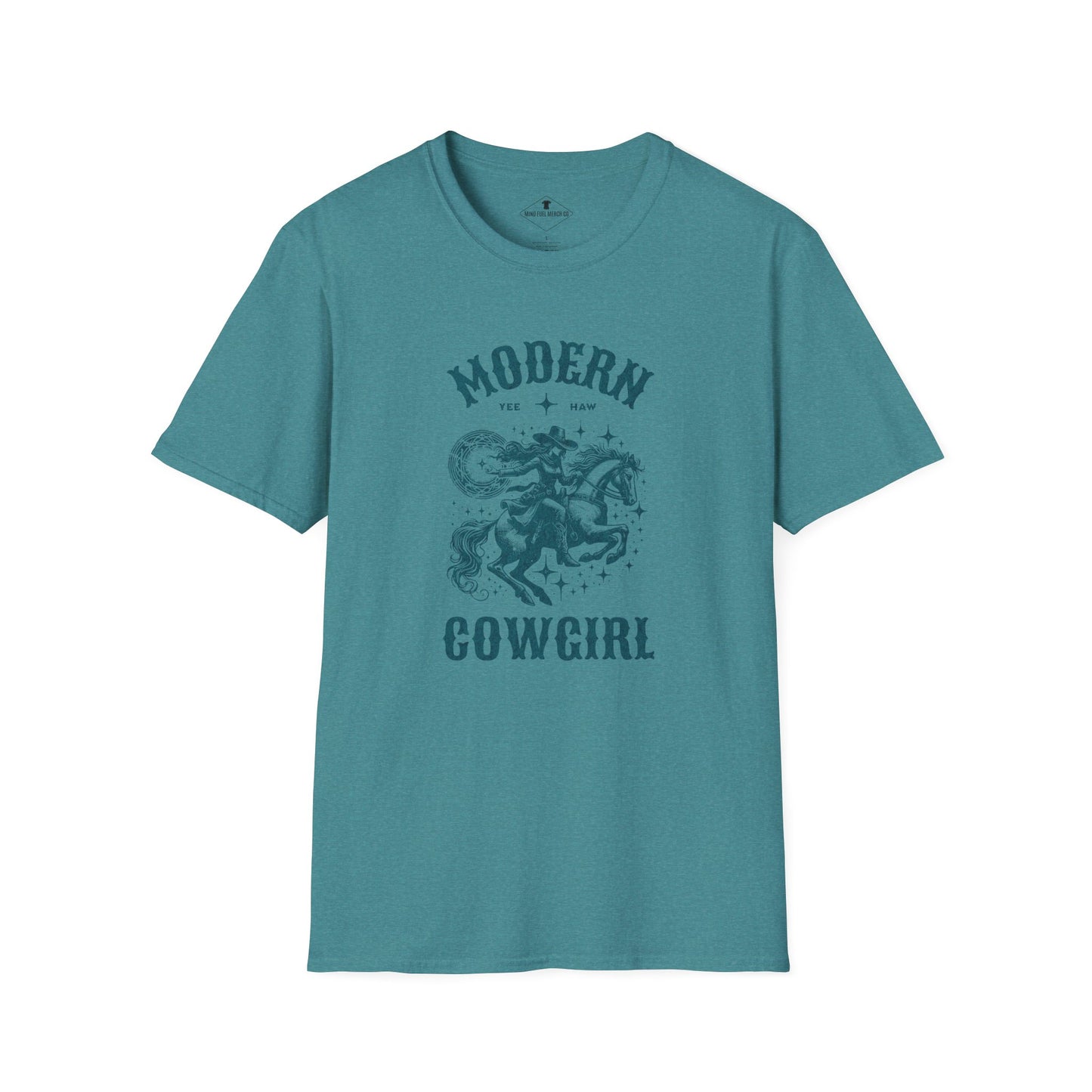 Modern Cowgirl Heather Turquoise T-Shirt