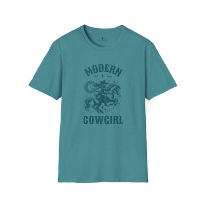 Modern Cowgirl Heather Turquoise T-Shirt