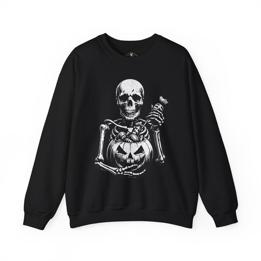 Halloween Skeleton Black Sweatshirt