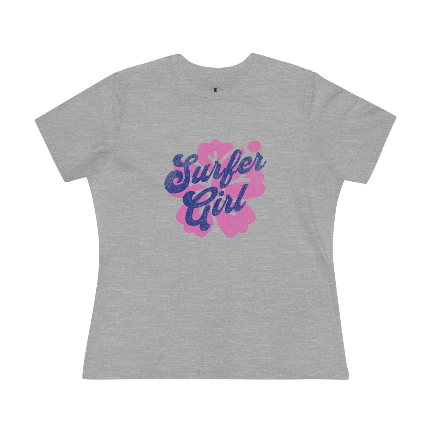 Surfer Girl Grey Womens T-Shirt