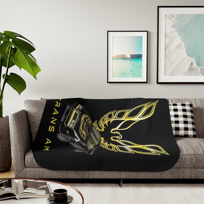 Vintage 1970's Firebird Sherpa Blanket