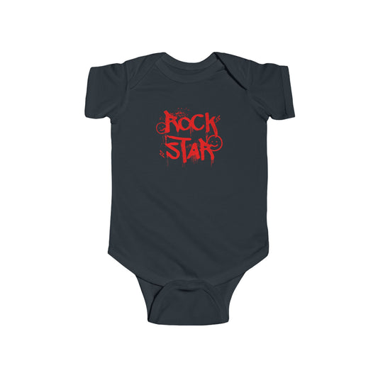 Rock Star Black Baby Onesie