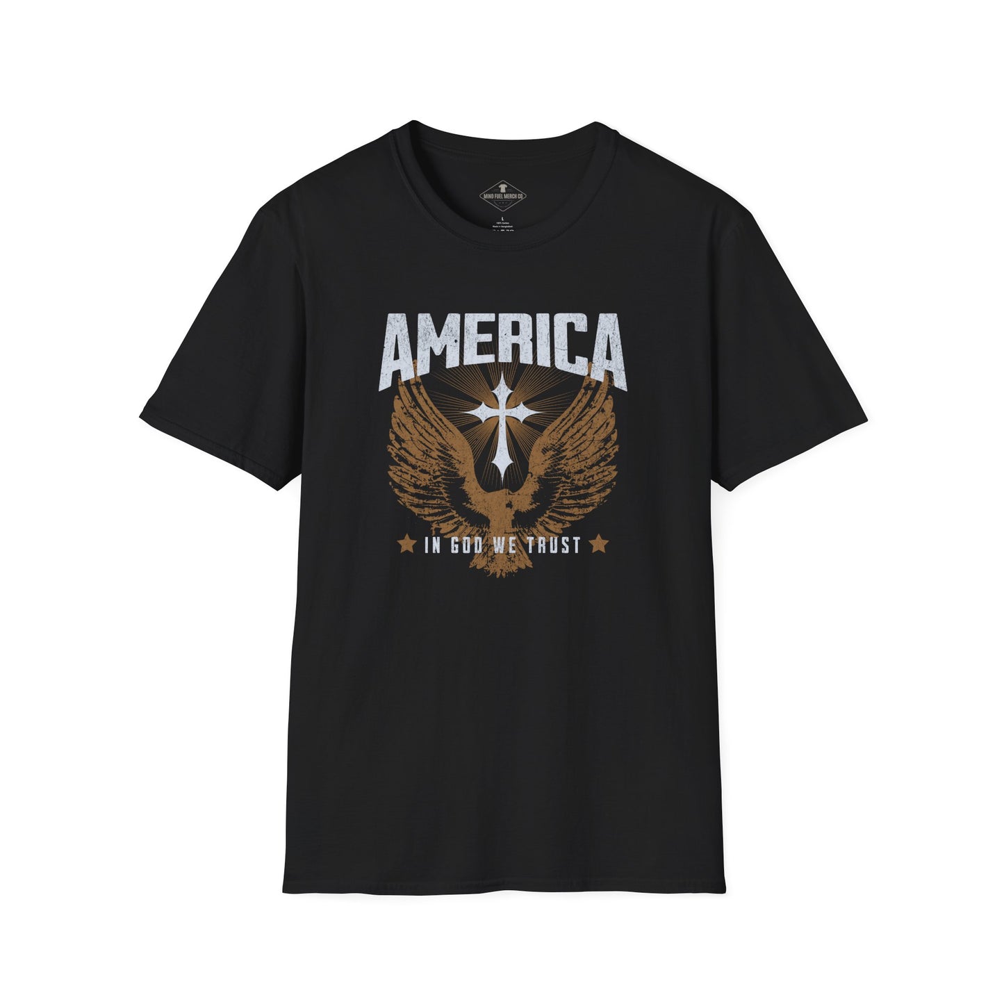 America In God We Trust Black T-Shirt