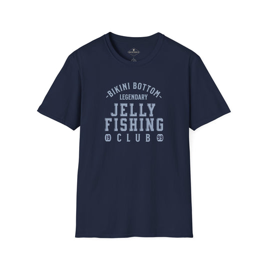 Bikini Bottom Jelly Fishing Club Navy Blue T-Shirt