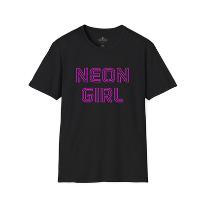 Neon Girl Black T-Shirt