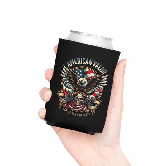 American Valor Black Koozie Can Cooler