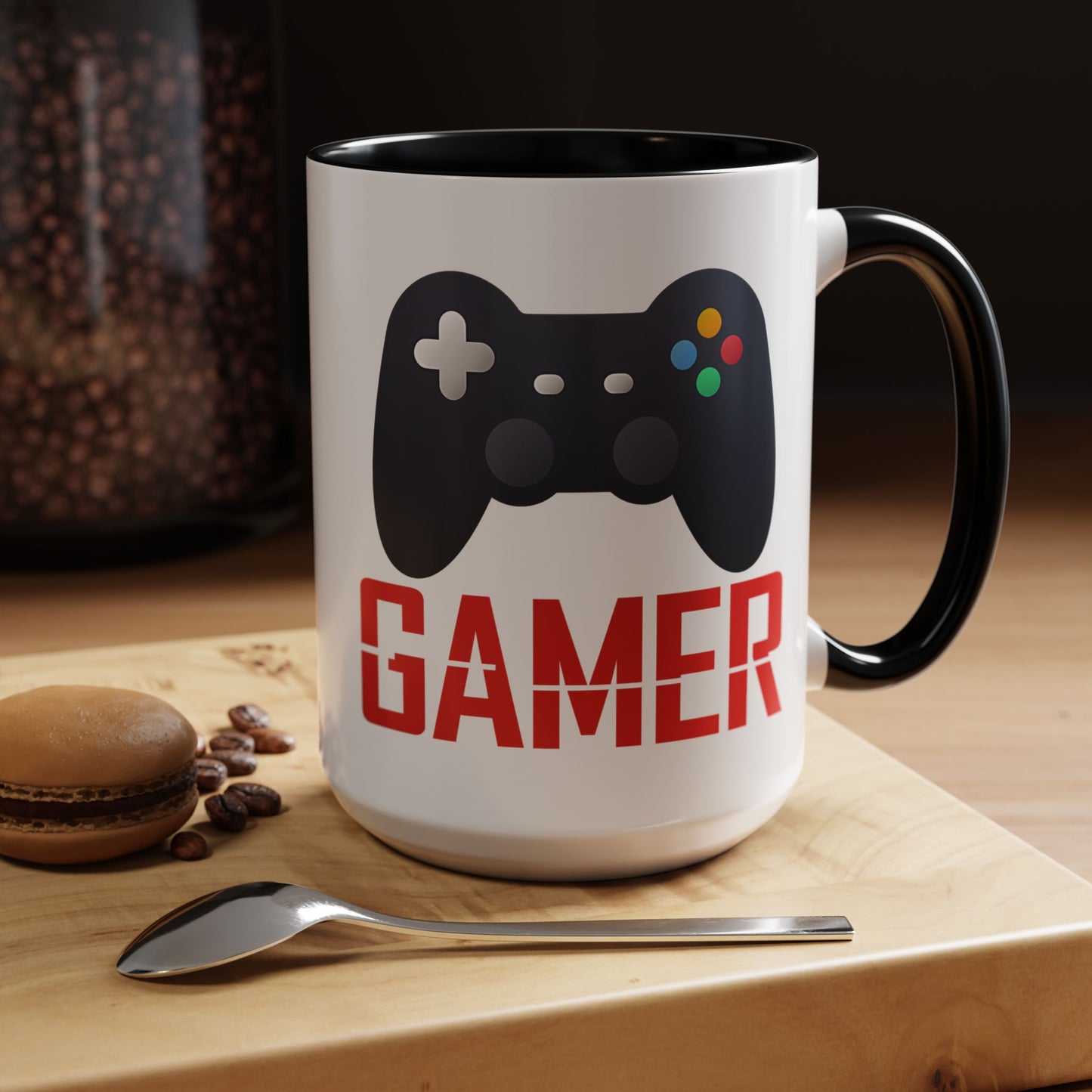Gamer Black Accent Mug