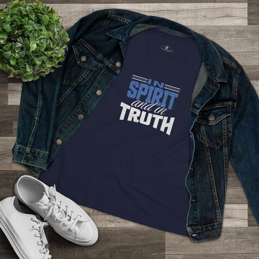 In Spirit And In Truth Navy Womens T-Shirt
