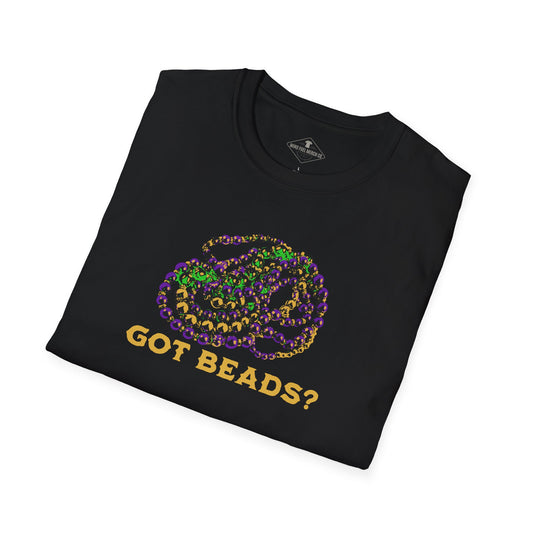 Mardi Gras Got Beads Black T-Shirt