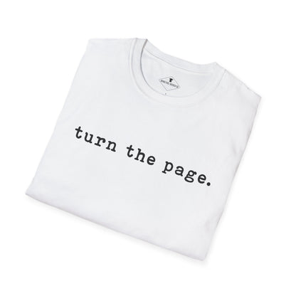 Turn The Page White T-Shirt