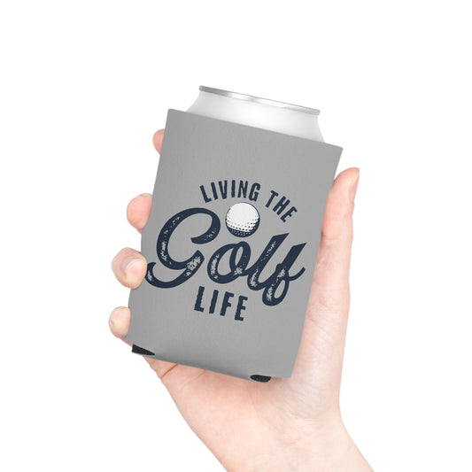 Living The Golf Life Grey Koozie Can Cooler