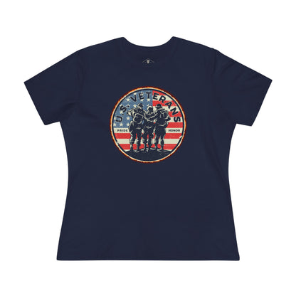 US Veterans Blue Womens T-Shirt