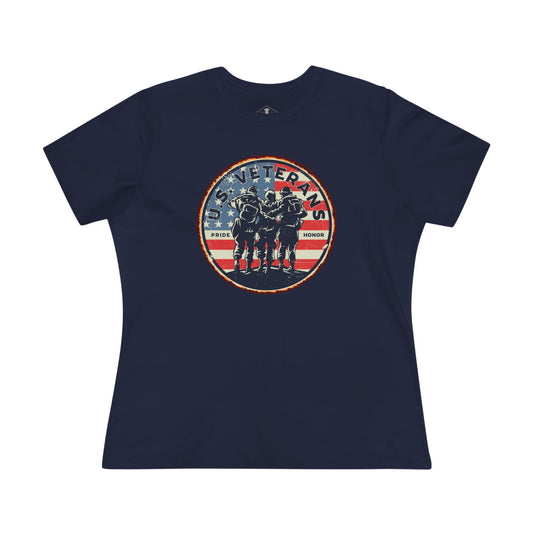 US Veterans Blue Womens T-Shirt