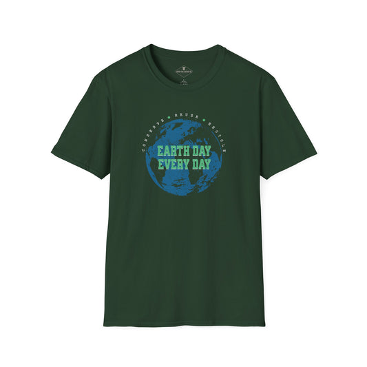 Earth Day Every Day Forest Green T-Shirt