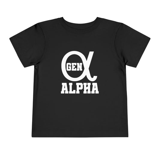 Gen Alpha Black Toddler T-Shirt