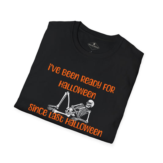 Ready For Halloween Skeleton Black T-Shirt