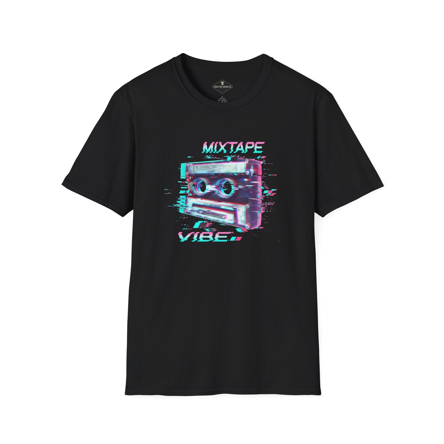 Mix Tape Vibes Black T-Shirt