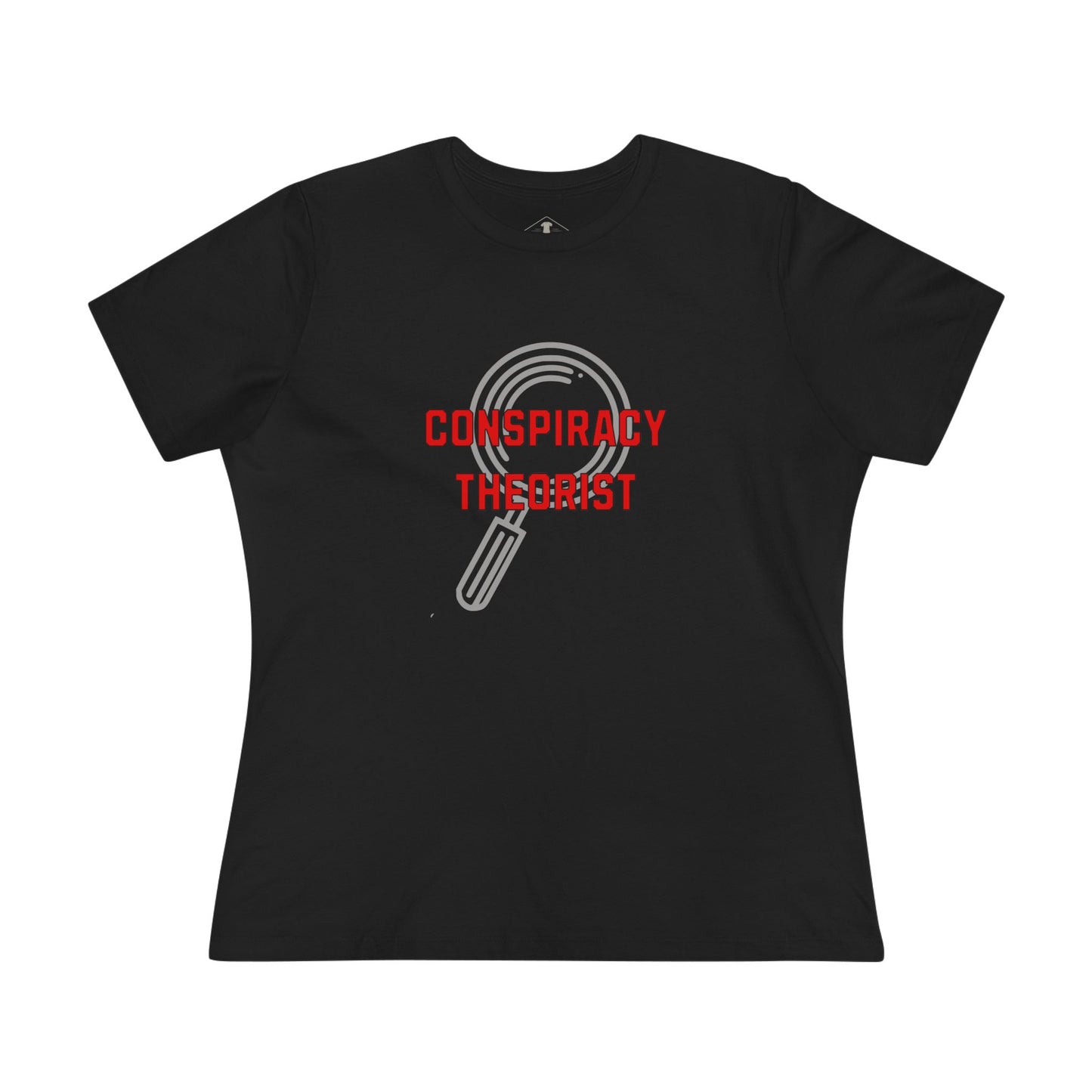 Conspiracy Theorist Black Womens T-Shirt