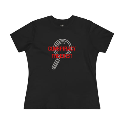 Conspiracy Theorist Black Womens T-Shirt