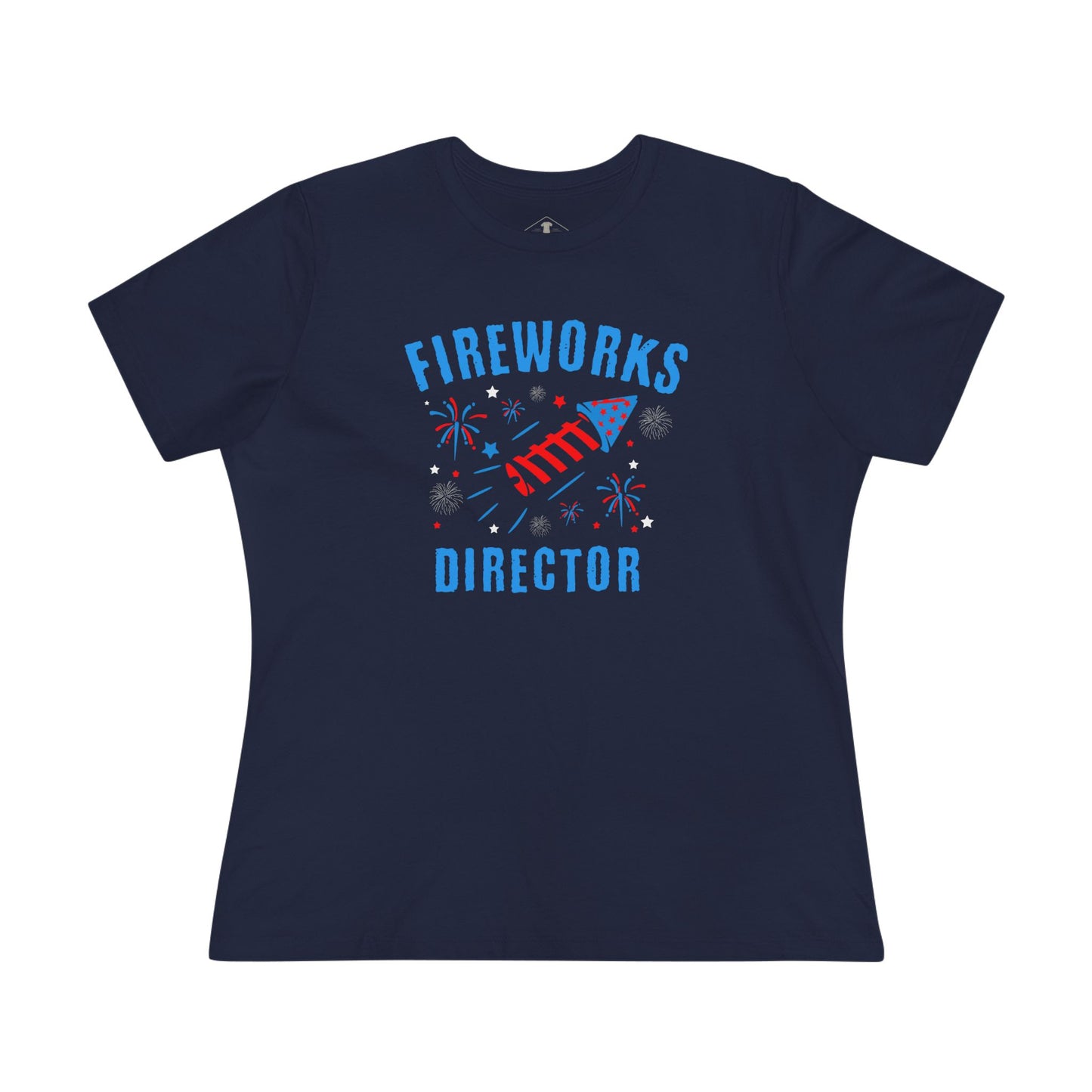 Fireworks Director Navy Womens T-Shirt