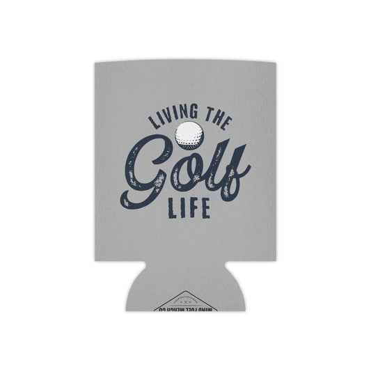 Living The Golf Life Grey Koozie Can Cooler