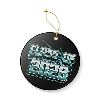 Class of 2028 Ceramic Christmas Tree Ornament